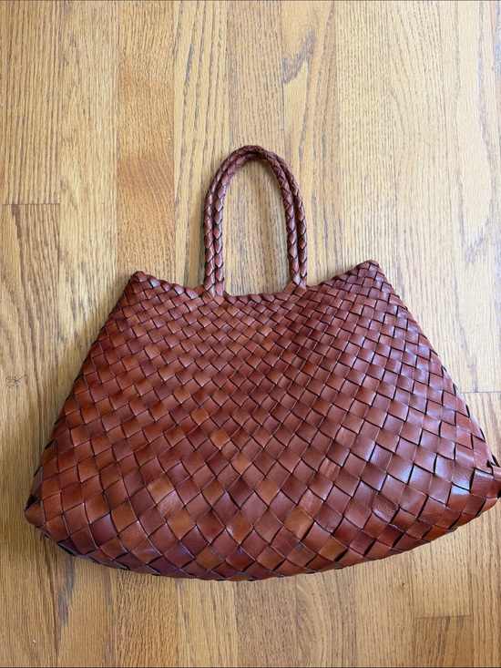 Dragon Diffusion Handbags - Dragon Diffusion Woven Leather Tote Bag in Rich Brown - Classic Handcarry